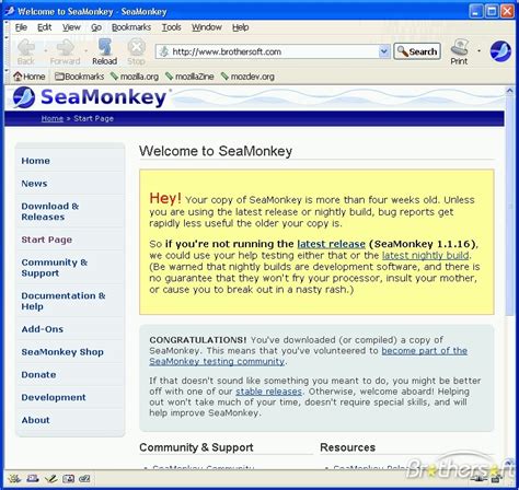 Independent download of Seamonkey 2.50 Transportable